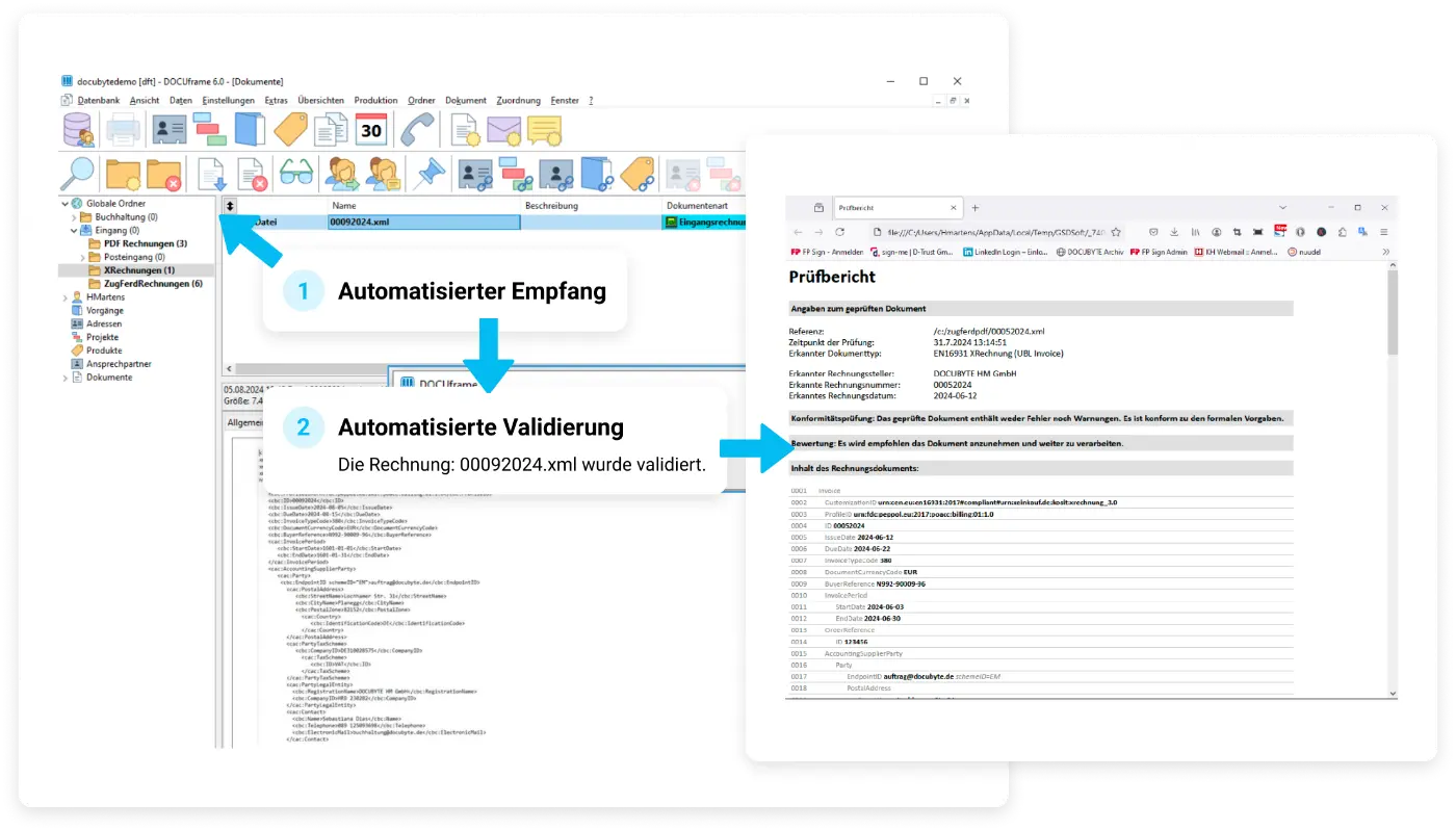 Grafik XRechnung validieren