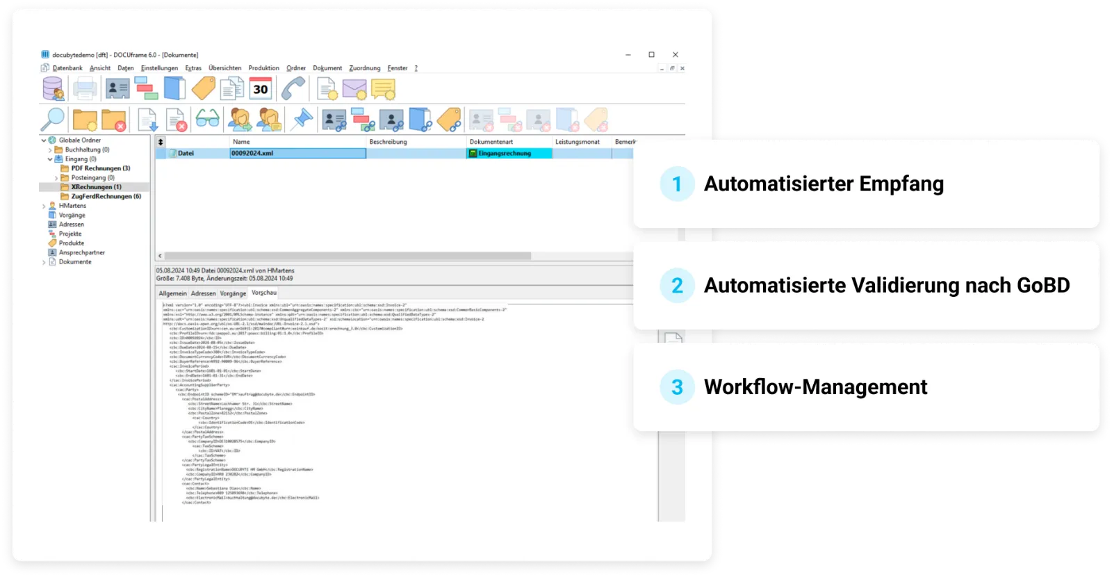 X-Rechnung: Automatisierter Empfang