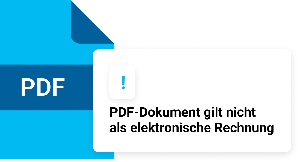 PDF ist keine elektronische Rechnung